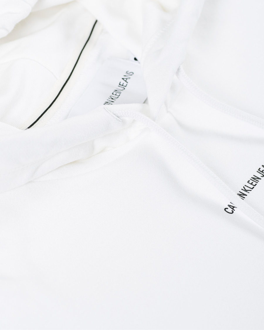 Heren | Truien | Calvin Klein Jeans | Micro Branding Hoodie Bright White