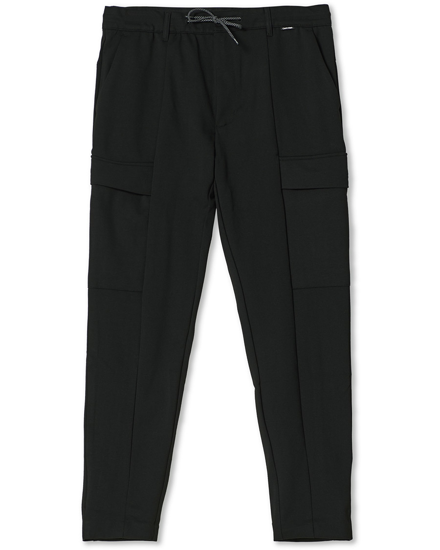 Heren | Broeken | Calvin Klein | Comfort Knit Cargo Pants Black
