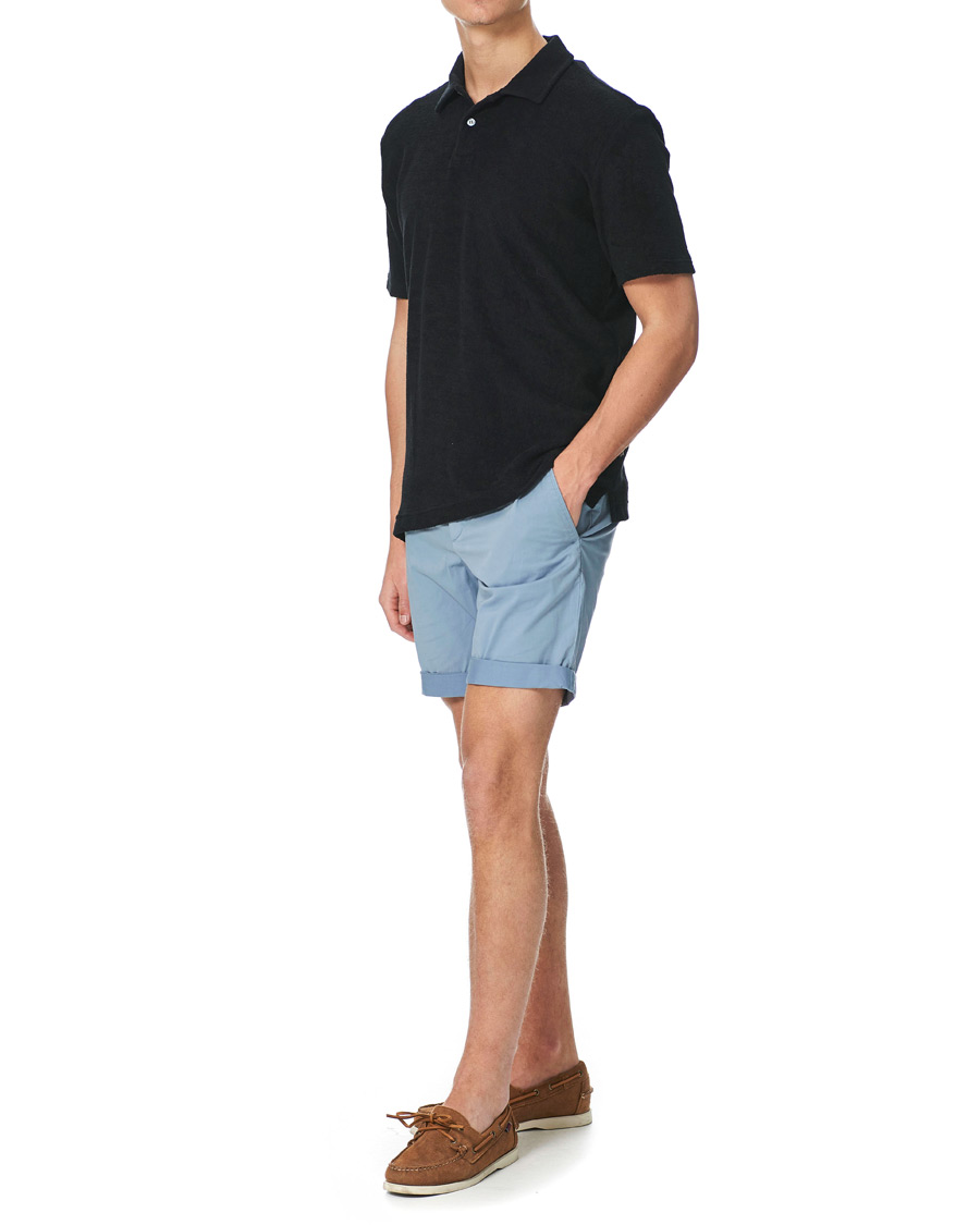Heren | Korte broek | J.Lindeberg | Nathan Super Satin Shorts Steel Blue