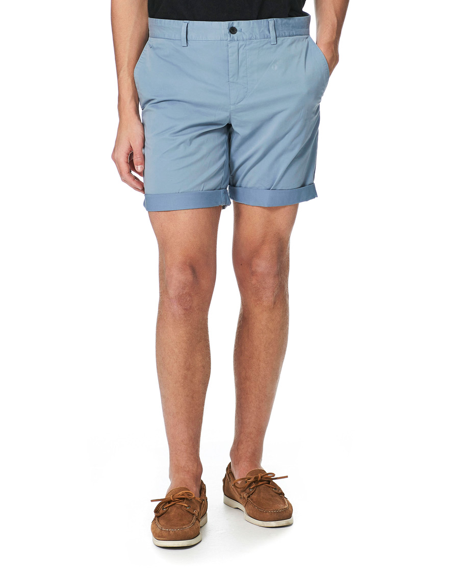 Heren | Korte broek | J.Lindeberg | Nathan Super Satin Shorts Steel Blue