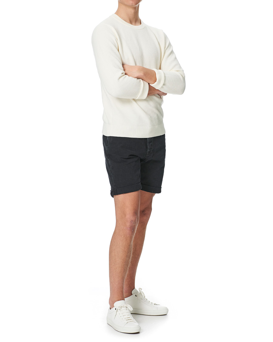 Heren | Korte broek | Nudie Jeans | Josh Stretch Denim Shorts Black Water