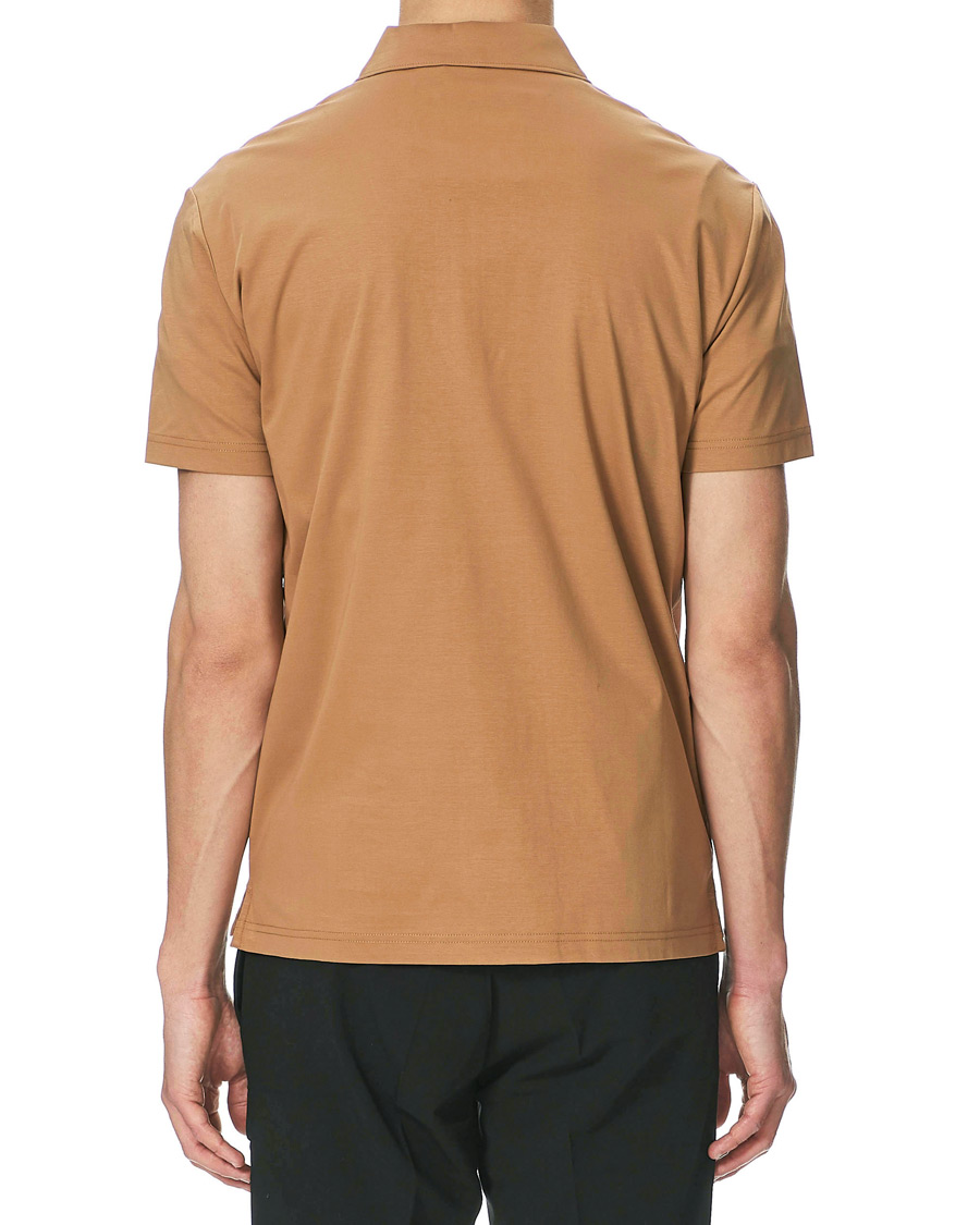 Heren | Polo's | Tiger of Sweden | Laron Half Zip Polo Brown