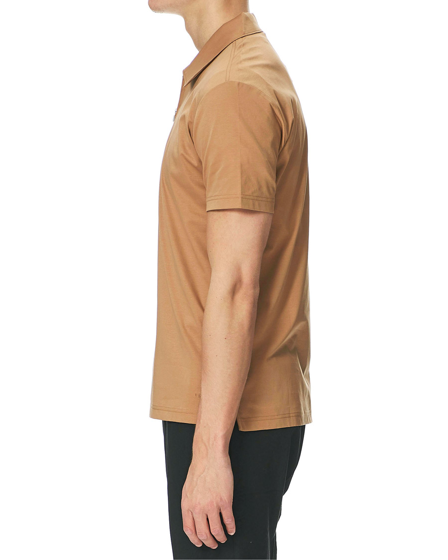 Heren | Polo's | Tiger of Sweden | Laron Half Zip Polo Brown