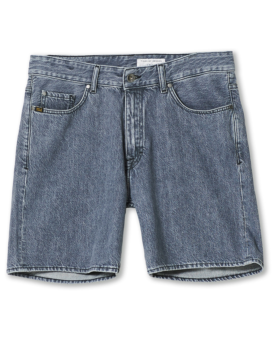 Heren | Korte broek | Tiger of Sweden | Jin Stretch Denim Shorts Black