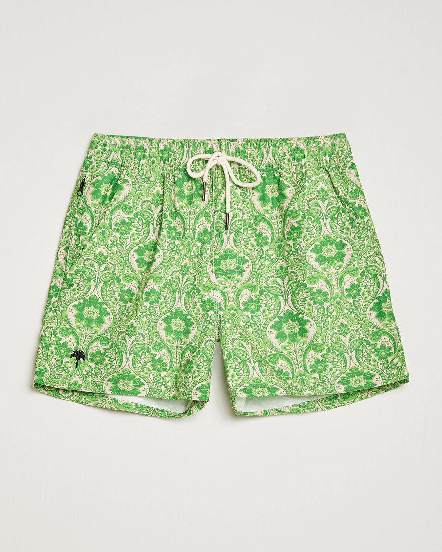 Heren | Zwembroek | OAS | Printed Swim Shorts Greenie