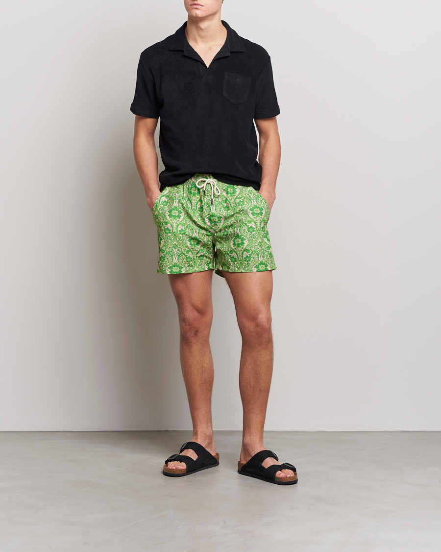 Heren | Zwembroek | OAS | Printed Swim Shorts Greenie