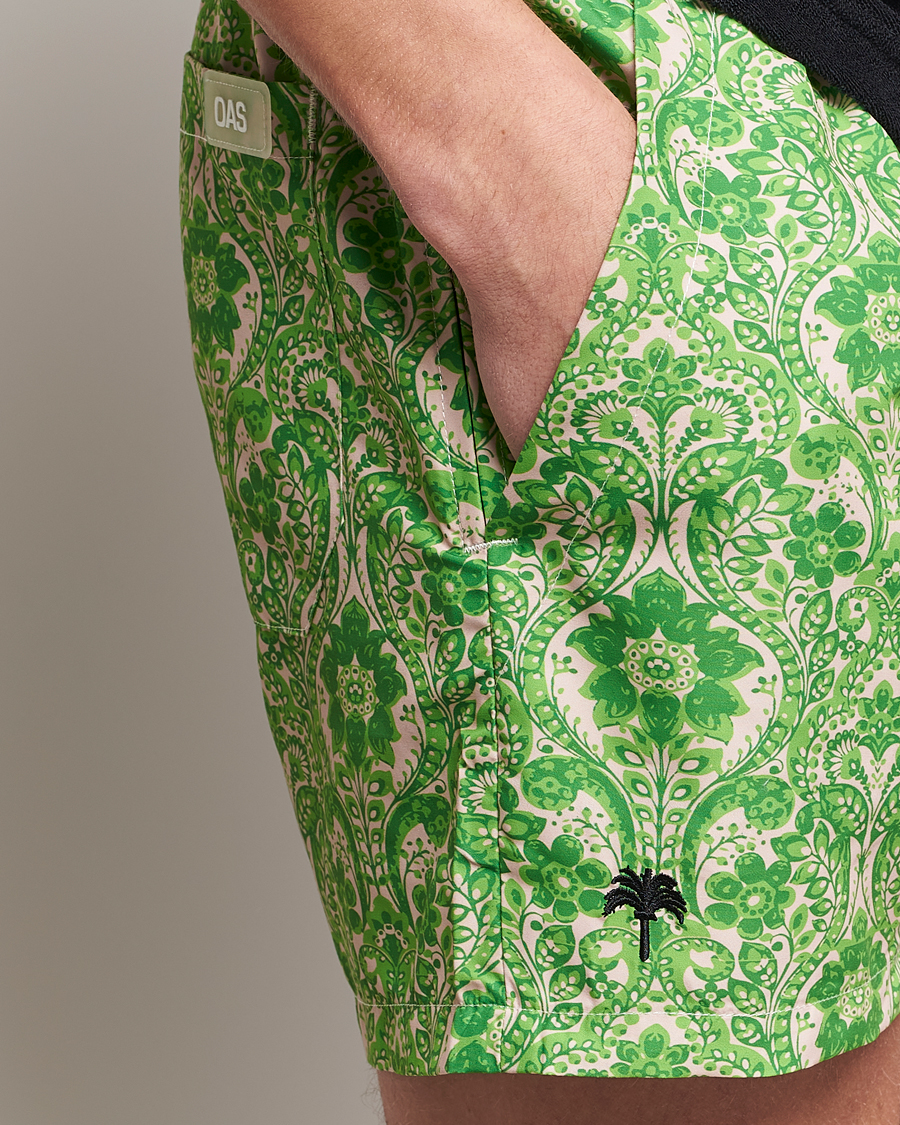 Heren | Zwembroek | OAS | Printed Swim Shorts Greenie