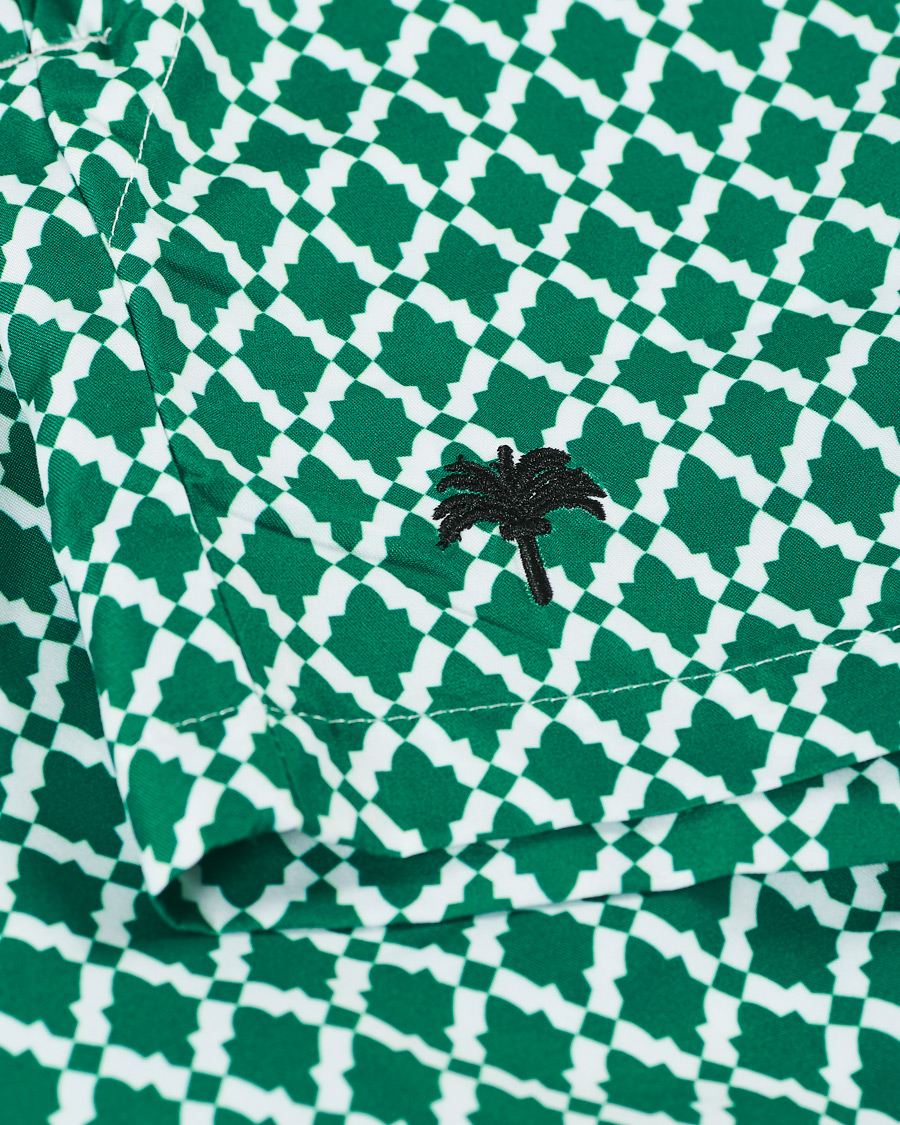 Heren | Zwembroek | OAS | Printed Swim Shorts Green Tile