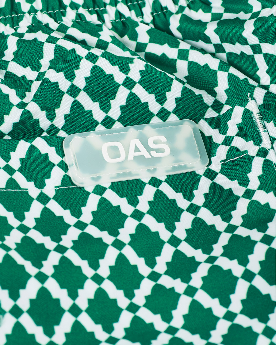 Heren | Zwembroek | OAS | Printed Swim Shorts Green Tile