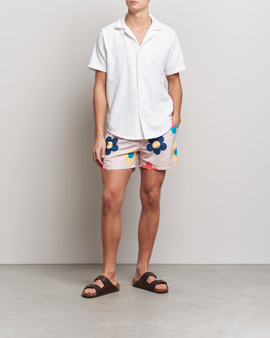 Heren | Overhemden | OAS | Terry Cuba Short Sleeve Shirt White