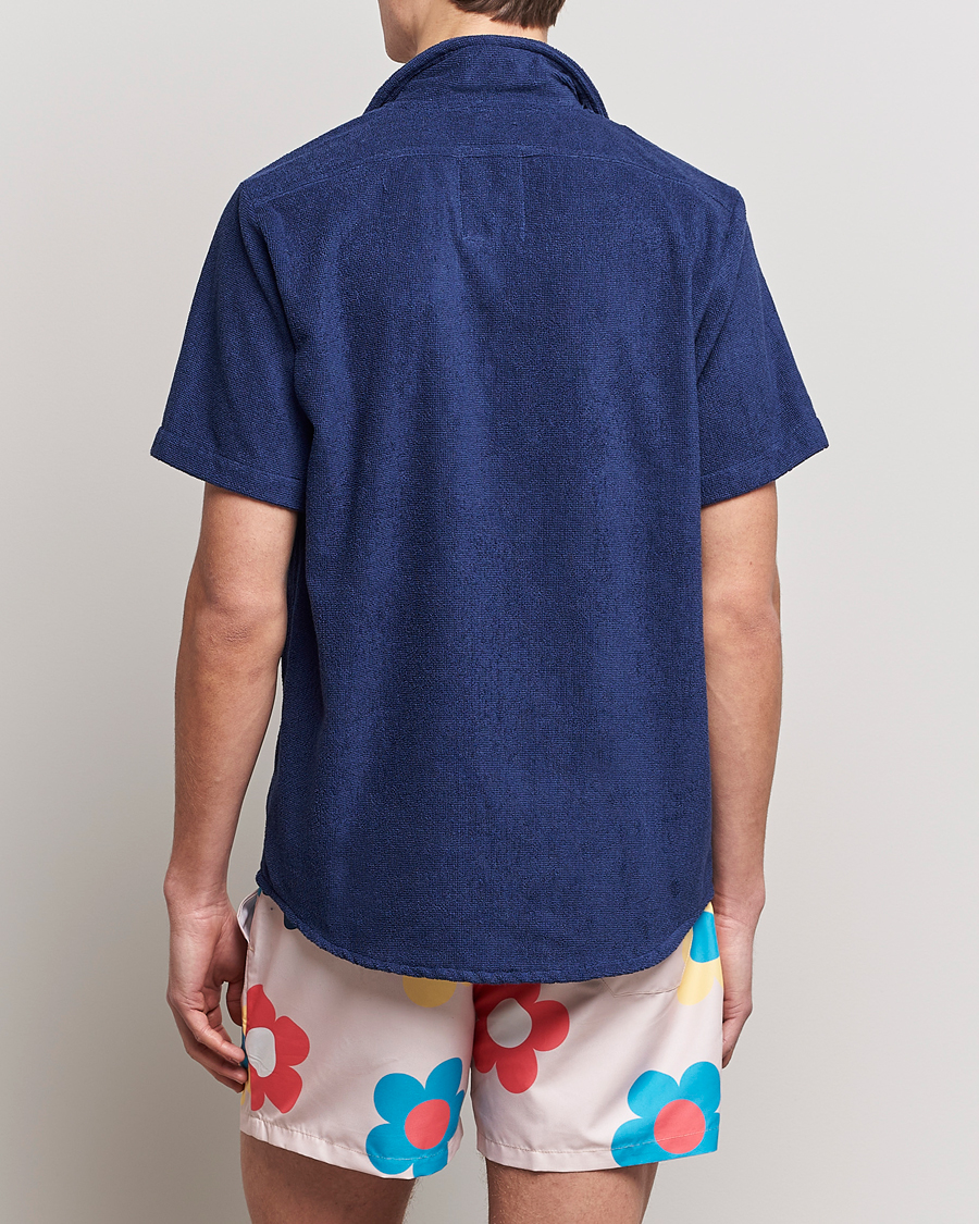 Heren | Overhemden | OAS | Terry Cuba Short Sleeve Shirt Navy