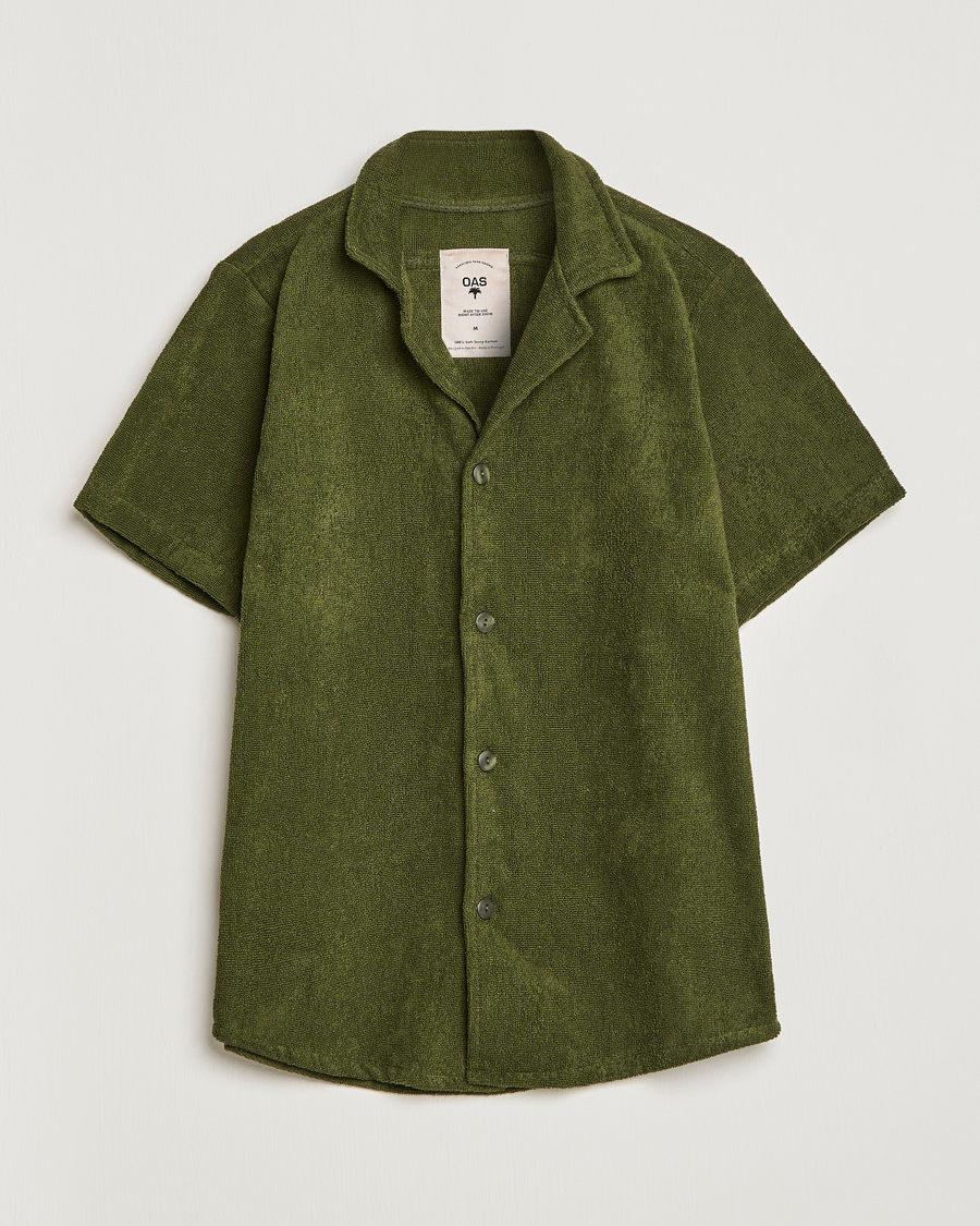 Heren | Overhemden | OAS | Terry Cuba Short Sleeve Shirt Army