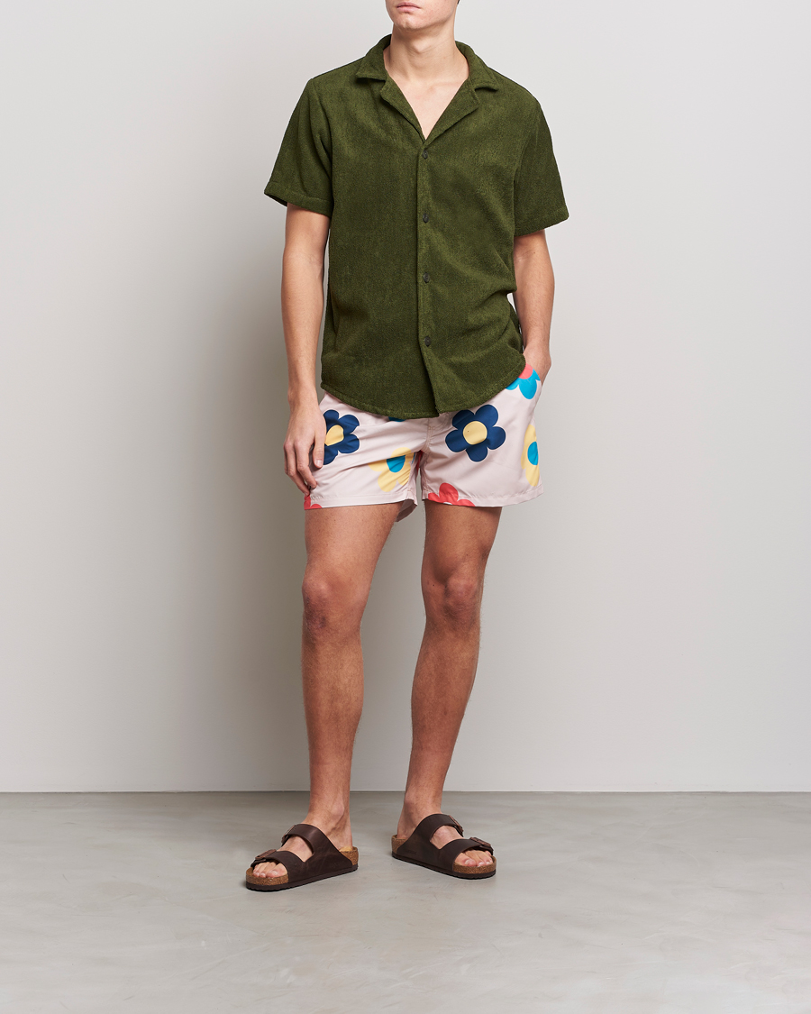 Heren | Overhemden | OAS | Terry Cuba Short Sleeve Shirt Army