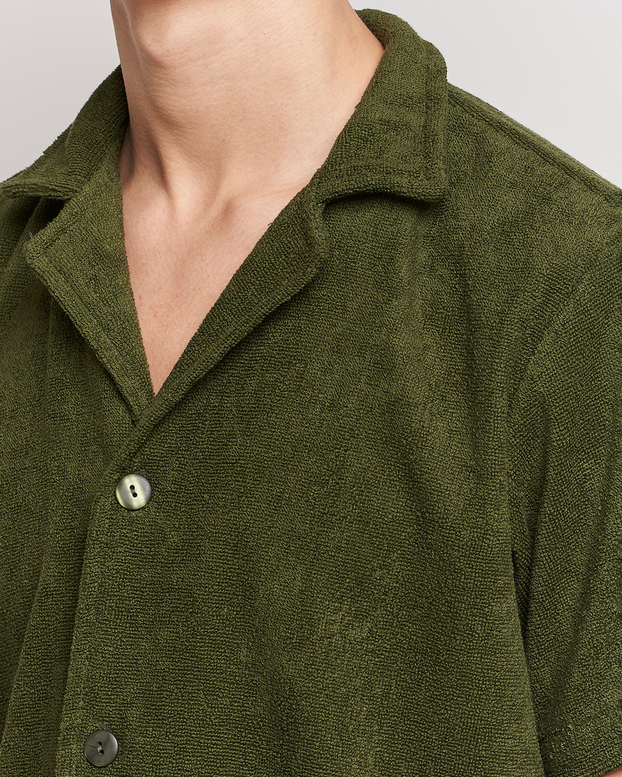 Heren | Overhemden | OAS | Terry Cuba Short Sleeve Shirt Army