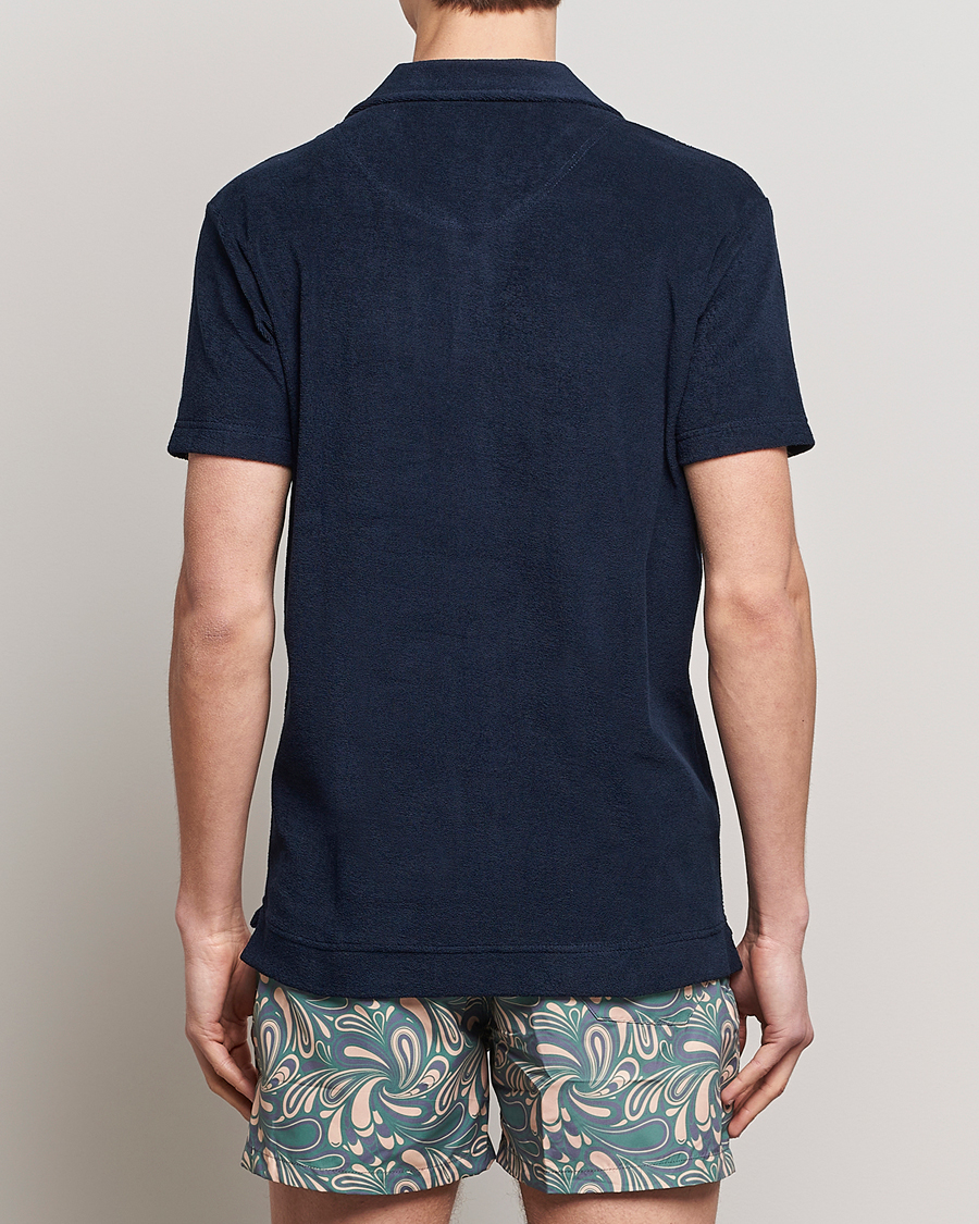 Heren | Polo's | OAS | Short Sleeve Terry Polo Navy