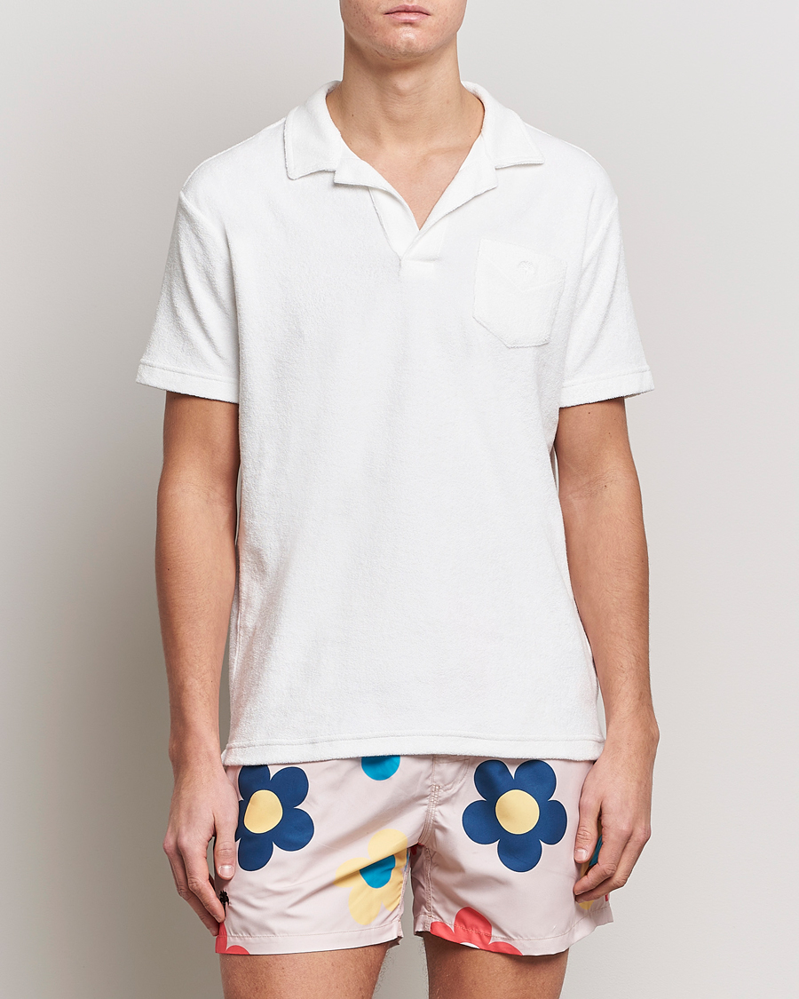 Heren | De Terry collectie | OAS | Short Sleeve Terry Polo White