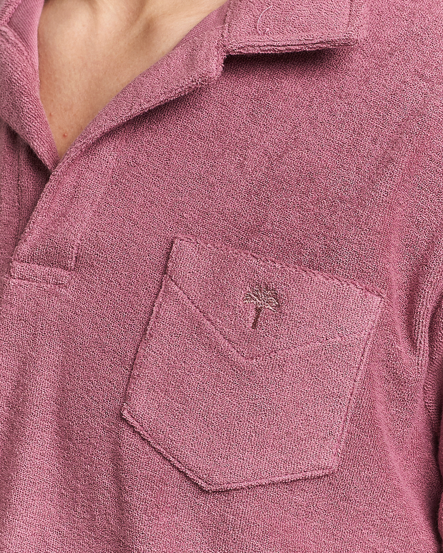 Heren | Polo's | OAS | Short Sleeve Terry Polo Dusty Plum