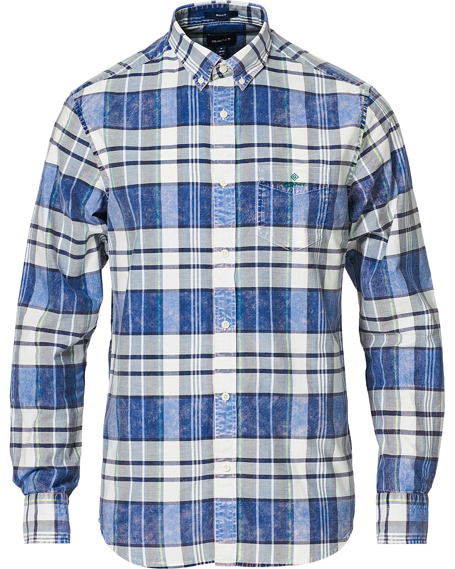 Heren | Overhemden | GANT | Regular Fit Bold Check Shirt Collage Blue