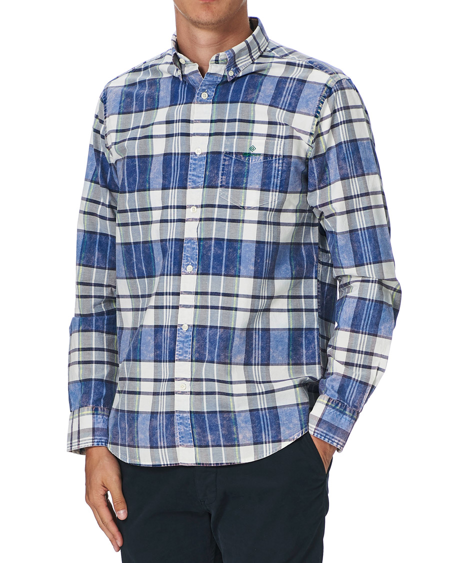 Heren | Overhemden | GANT | Regular Fit Bold Check Shirt Collage Blue