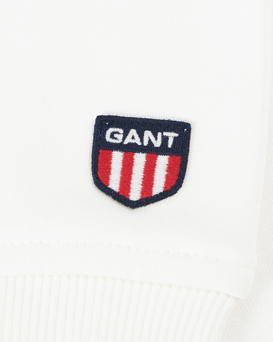 Heren | Truien | GANT | Retro Shield Hoodie Eggshell