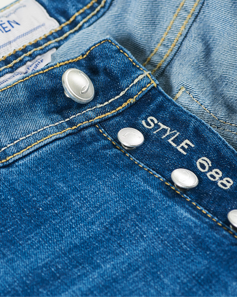 Heren | Jeans | Jacob Cohën | 688 Slim Fit Jeans Light Blue