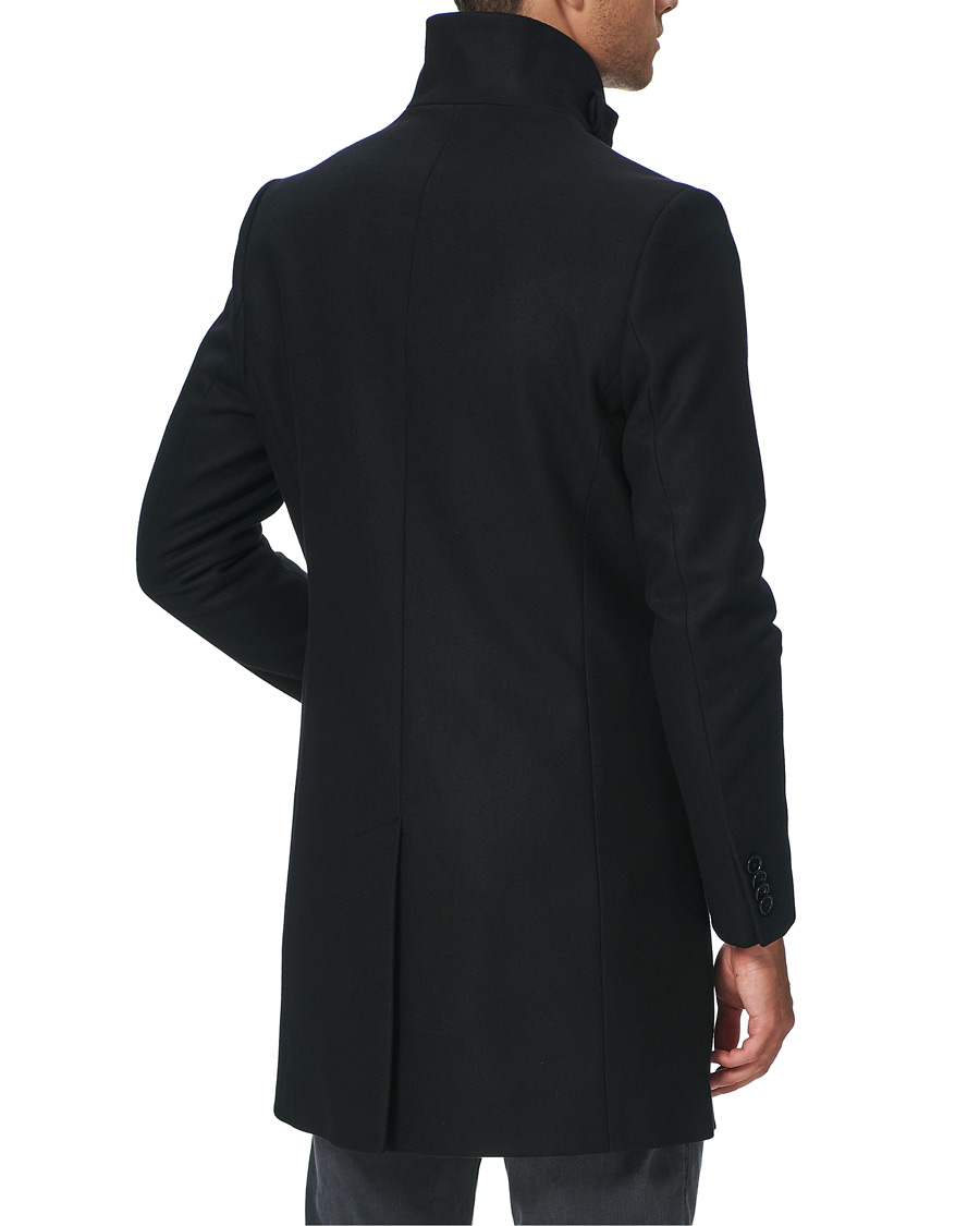 Heren | Jassen | J.Lindeberg | Holger Compact Melton Coat Black