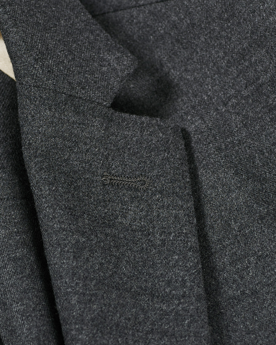 Heren | Blazers | Barena | Borgo Unconstructed Flannel Blazer Grey Melange
