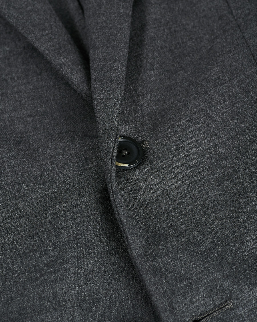 Heren | Blazers | Barena | Borgo Unconstructed Flannel Blazer Grey Melange