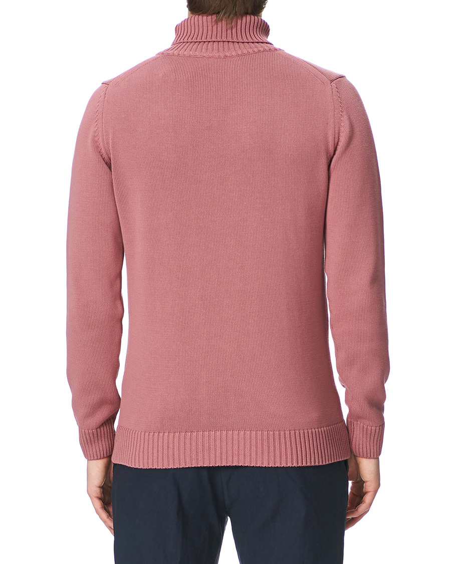 Heren | Truien | Stenströms | Heavy Cotton Rollneck Dusty Pink