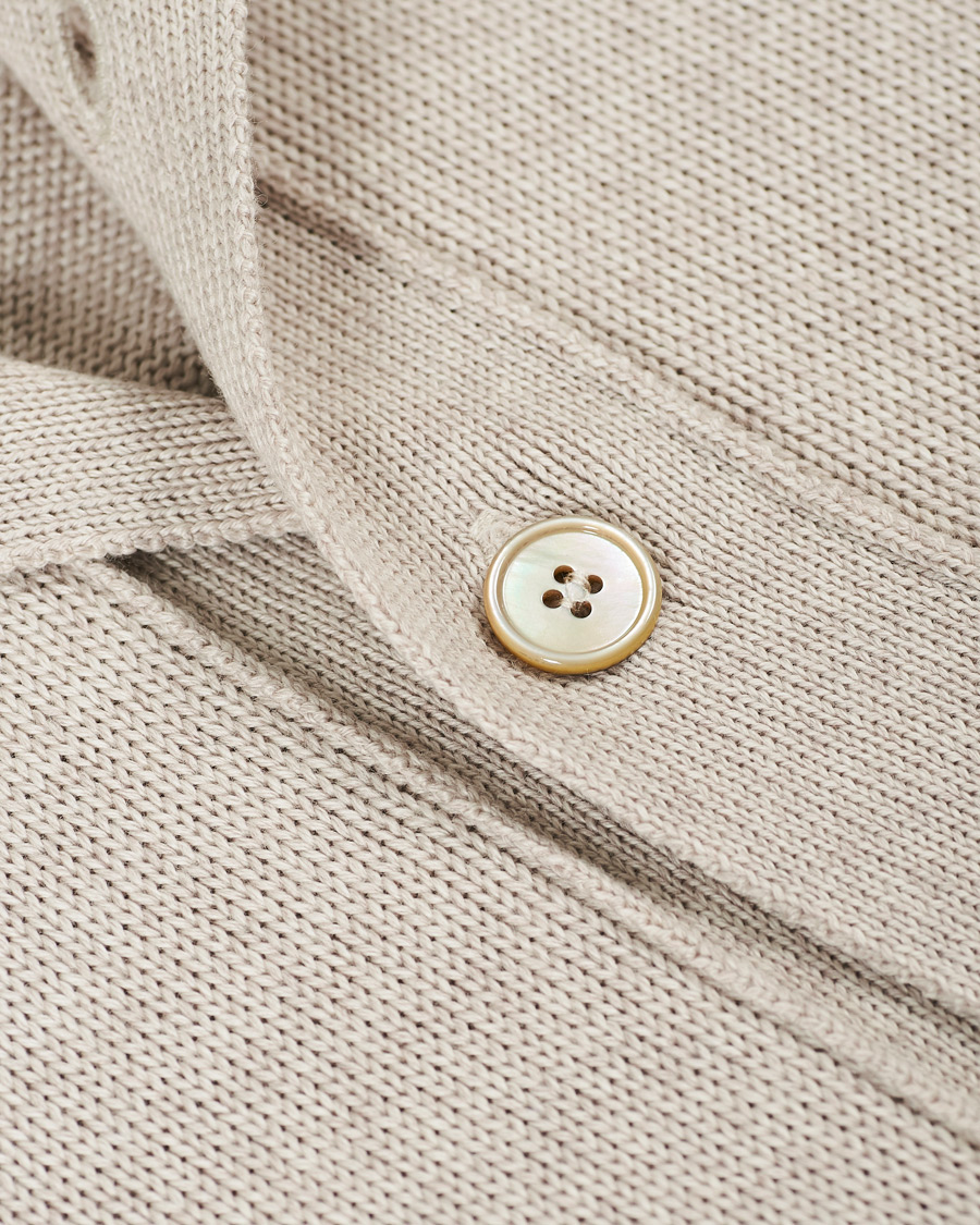 Heren | Truien | Stenströms | Heavy Merino Wool Cardigan Beige