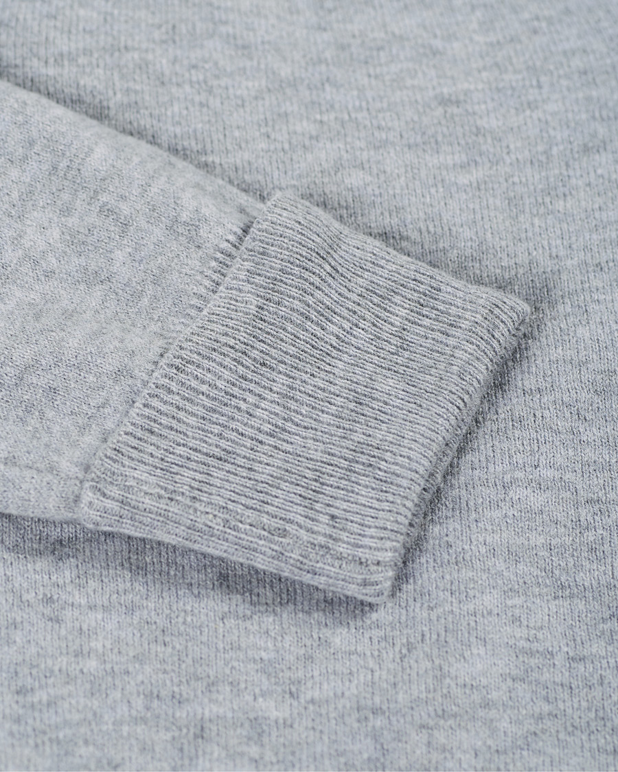 Heren | Truien | Stenströms | Washed Merino Deep V-Neck Grey