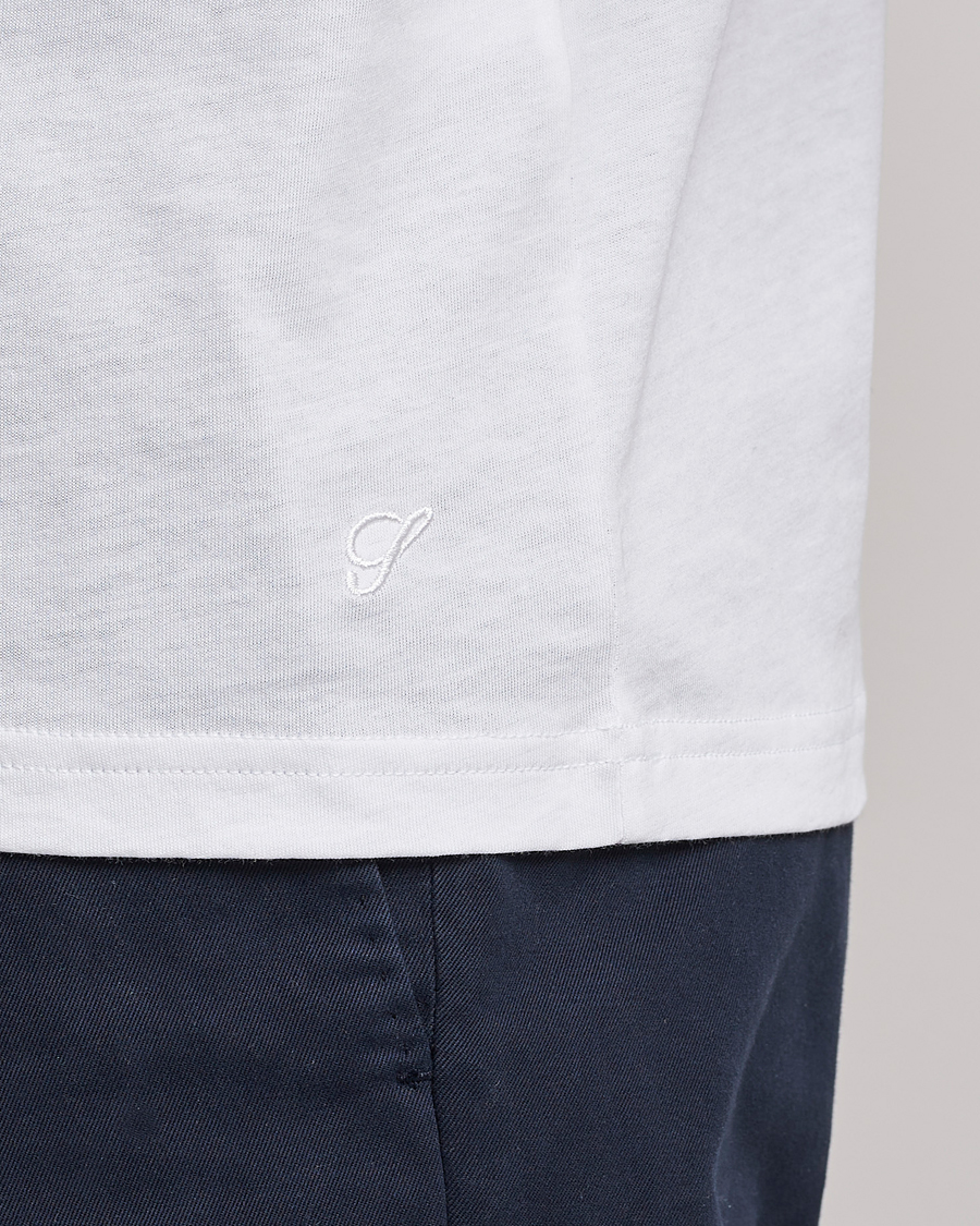 Heren | T-shirts | Stenströms | Solid Cotton T-Shirt White