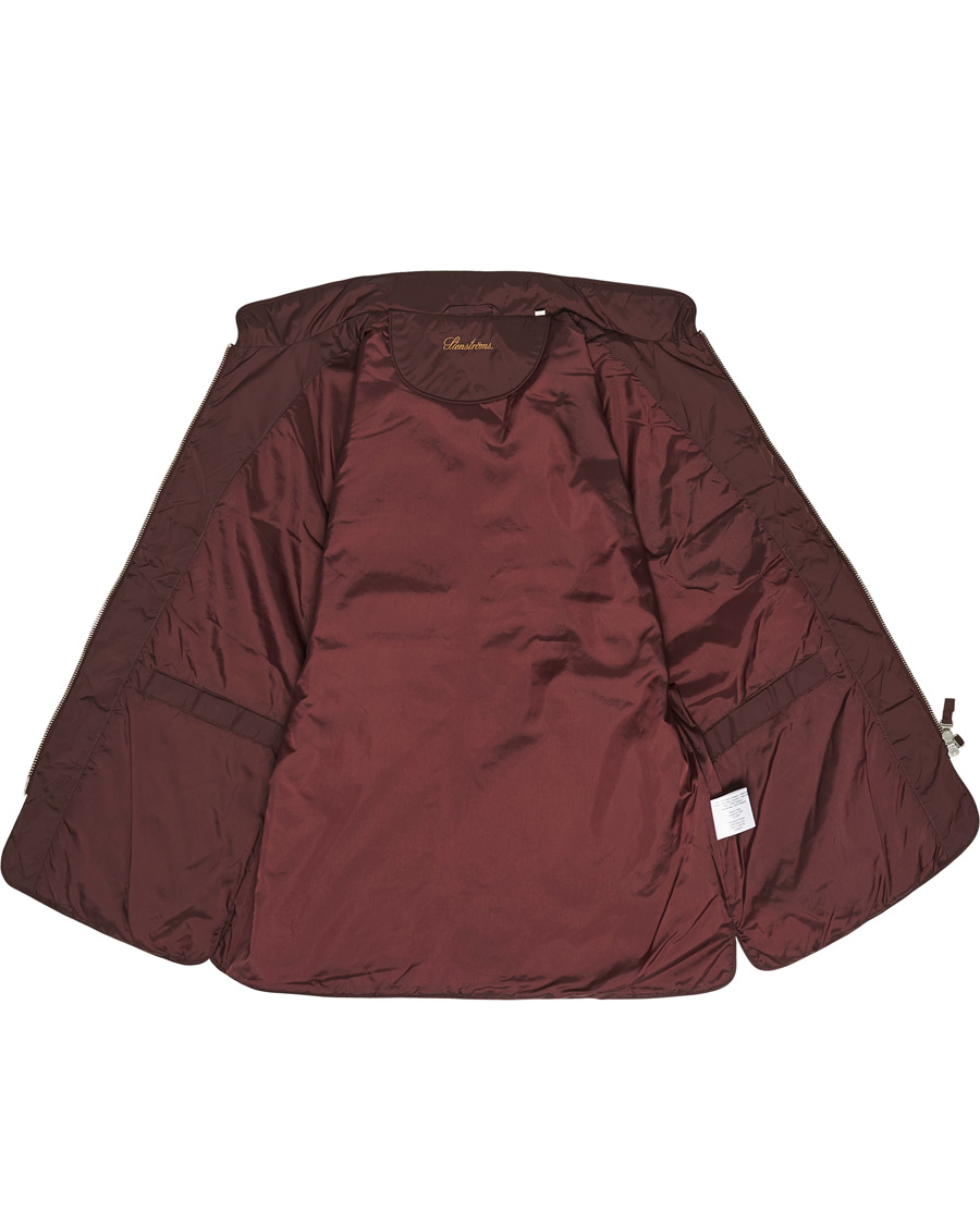 Heren | Jassen | Stenströms | Quilted Nylon Vest Burgundy