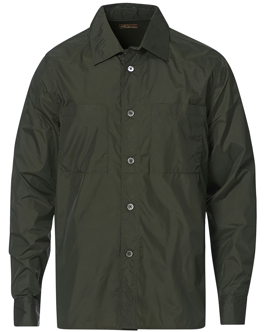 Heren | Overhemden | Stenströms | Nylon Overshirt Dark Green