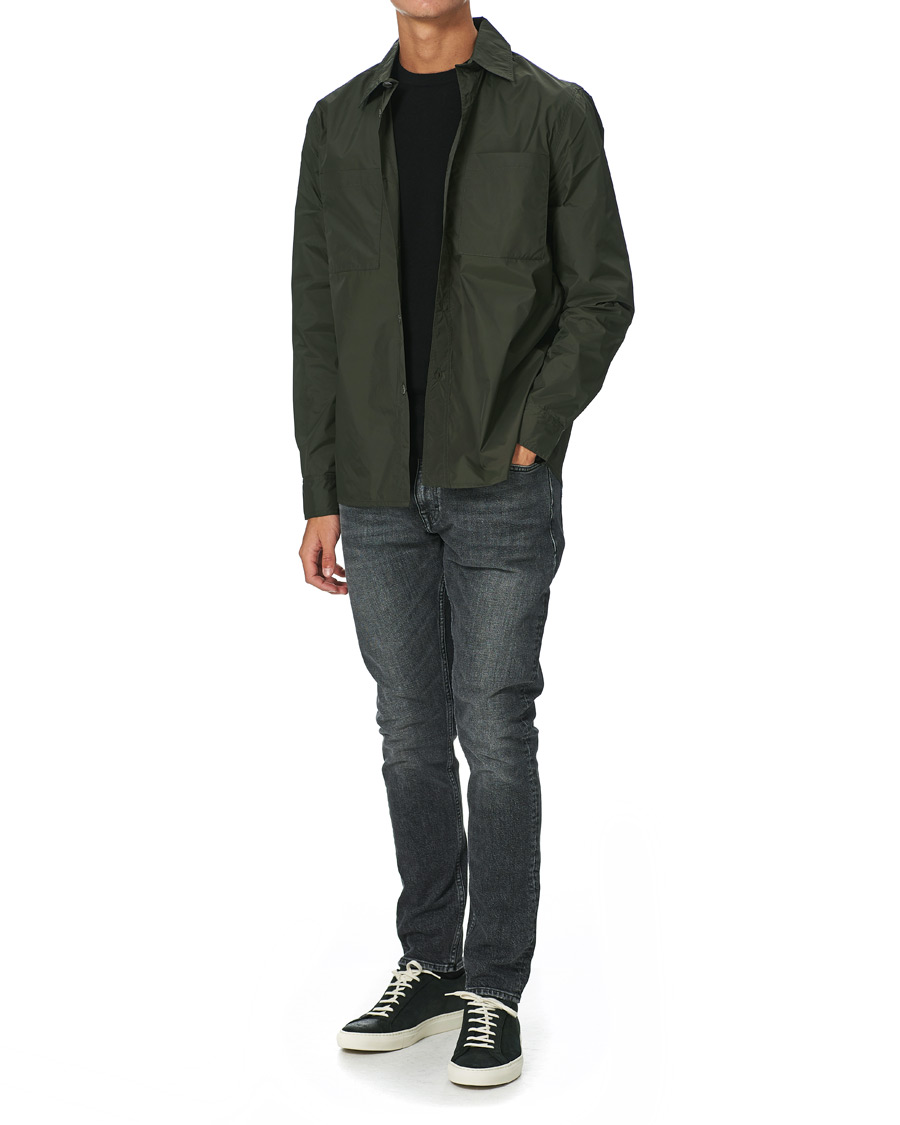 Heren | Overhemden | Stenströms | Nylon Overshirt Dark Green