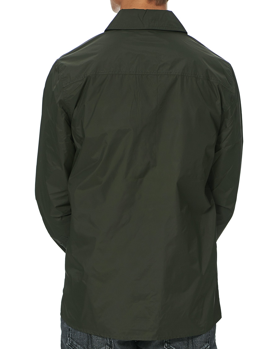 Heren | Overhemden | Stenströms | Nylon Overshirt Dark Green