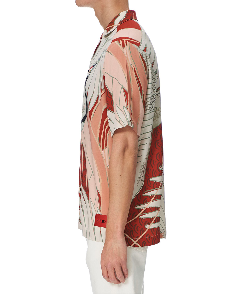 Heren | Overhemden | HUGO | Efab Printed Camp Collar Short Sleeve Shirt Multi