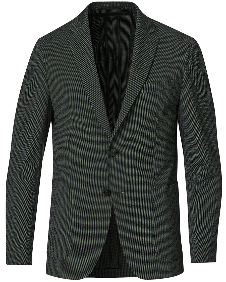 Heren | Blazers | BOSS BLACK | BOSS Nolvay Seersucker Patch Pocket Blazer Dark Green