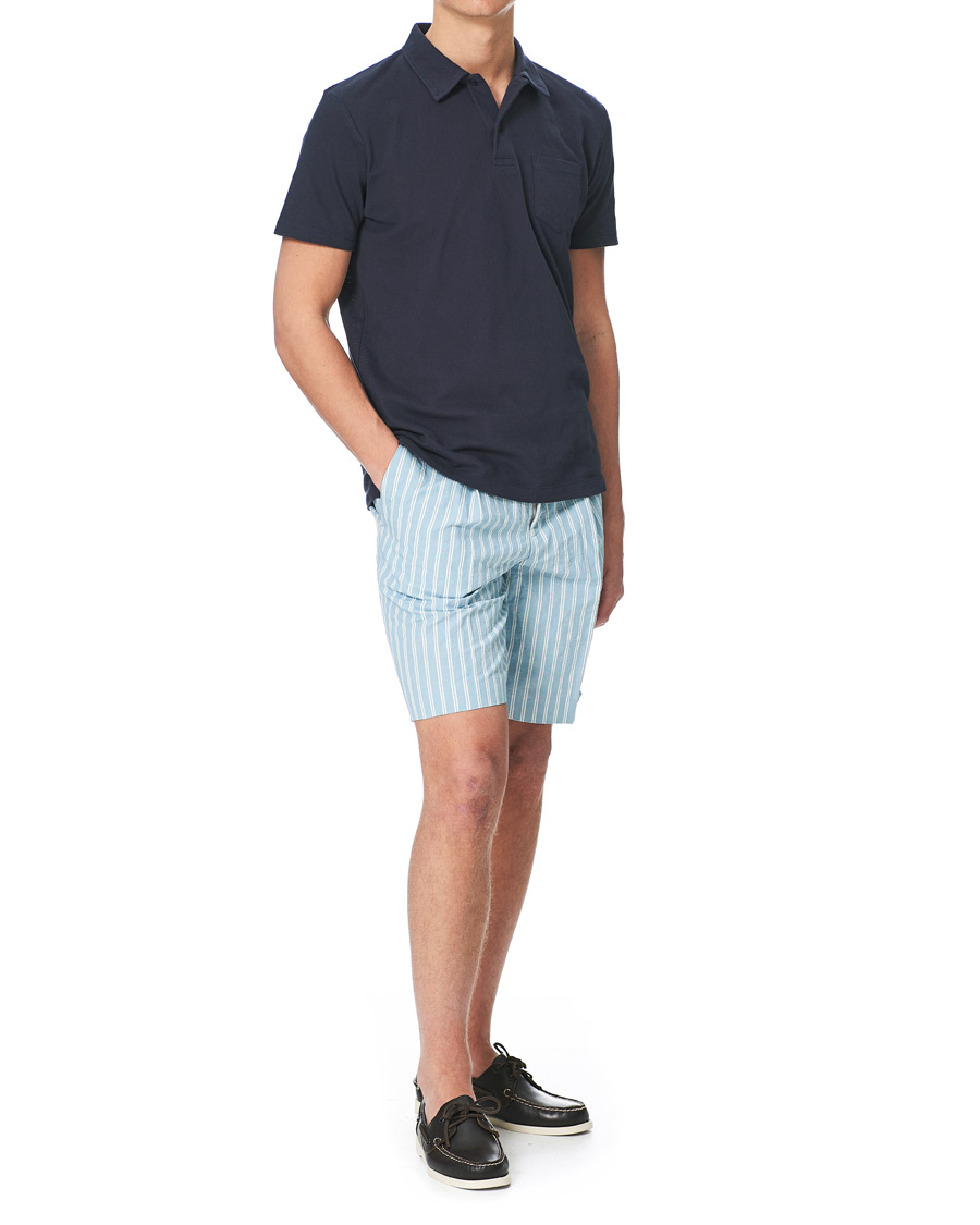 Heren | Korte broek | BOSS BLACK | BOSS Pepe Striped Seersucker Shorts Pastel Blue