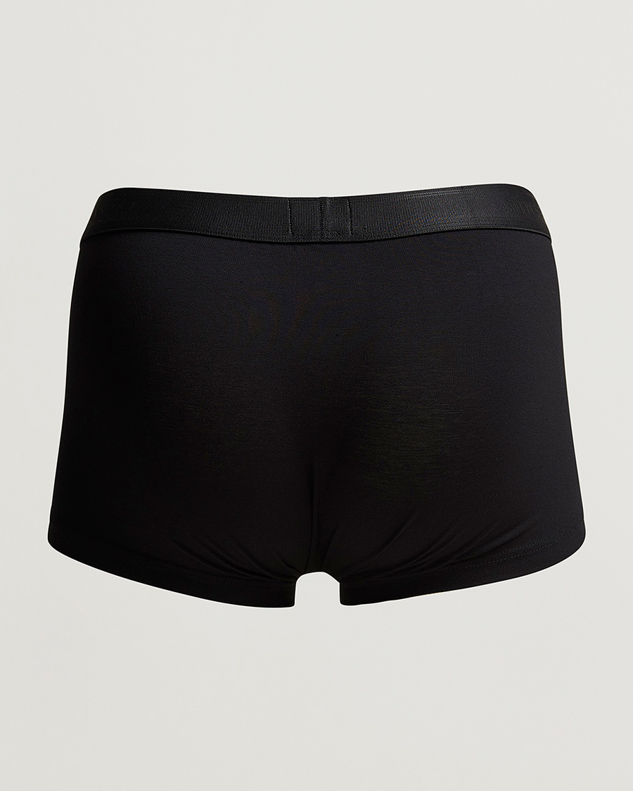 Heren | Zwembroeken | Sunspel | Cotton Stretch Trunk Black