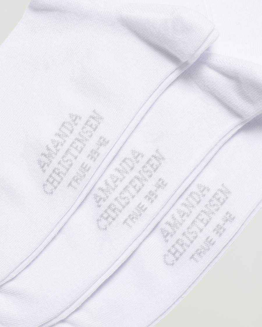 Heren | Ondergoed | Amanda Christensen | 3-Pack True Cotton Socks White