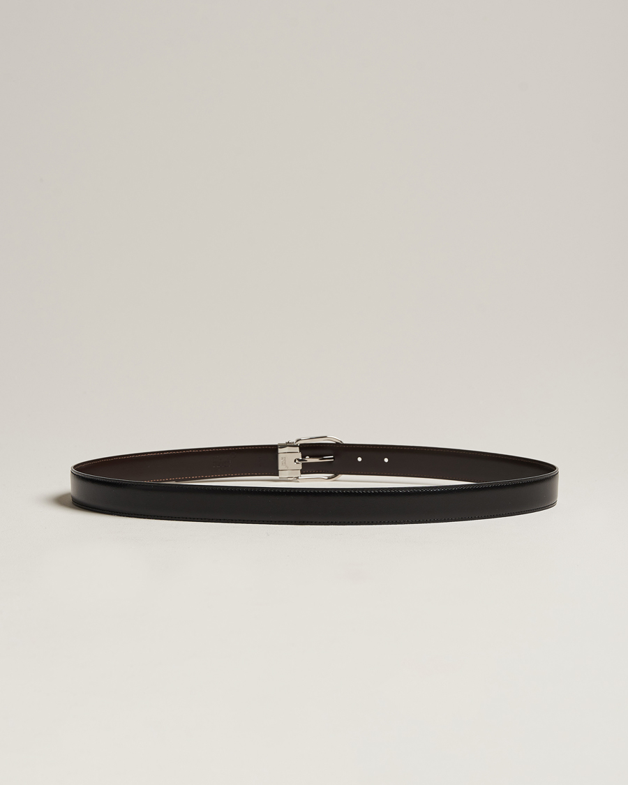 Heren | Montblanc Reversible Horseshoe Buckle 30mm Belt  Black/Brown | Montblanc | Reversible Horseshoe Buckle 30mm Belt  Black/Brown