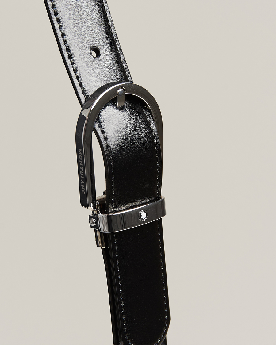 Heren | Montblanc Reversible Horseshoe Buckle 30mm Belt  Black/Brown | Montblanc | Reversible Horseshoe Buckle 30mm Belt  Black/Brown