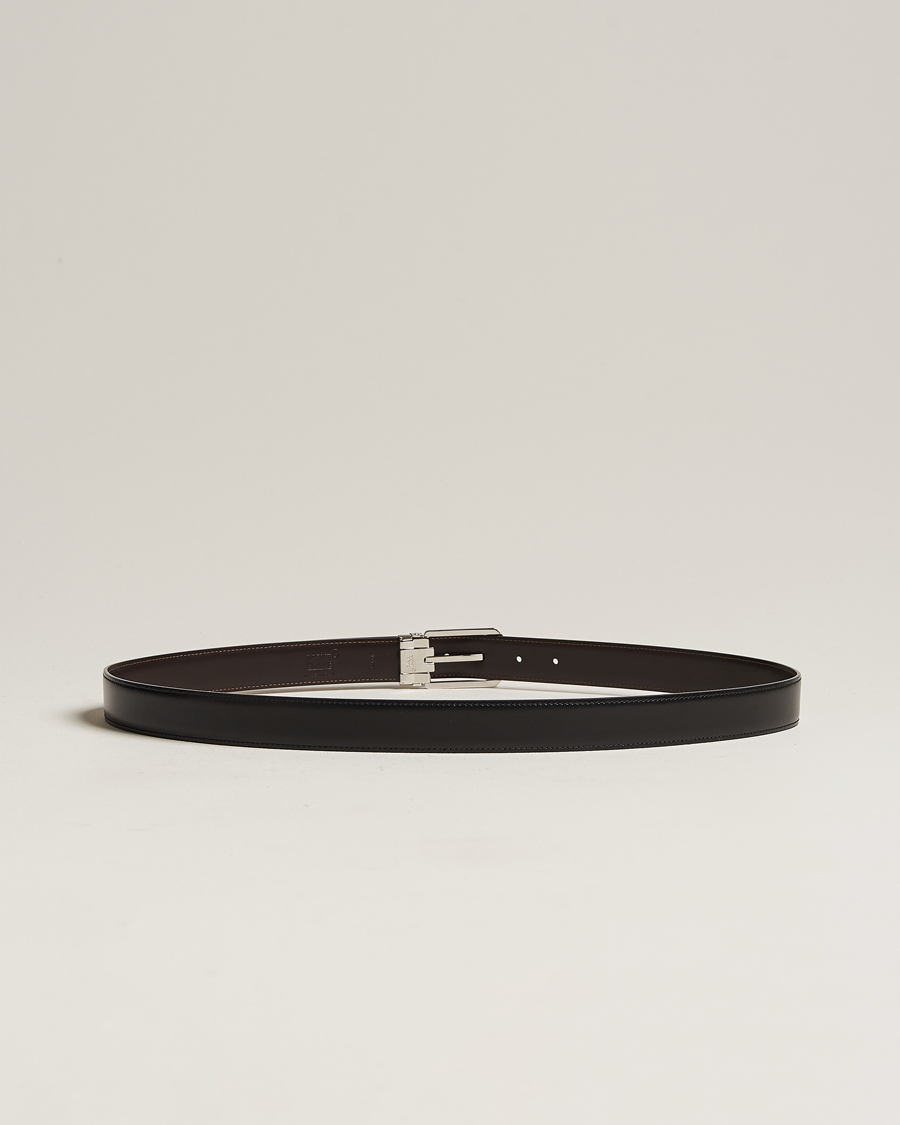 Heren |  | Montblanc | Reversible Rectangular Buckle 30mm Belt Black/Brown