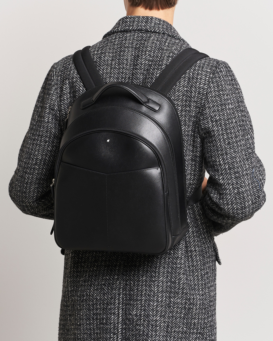 Heren | Montblanc | Montblanc | Sartorial Backpack Medium 3 Comp Black