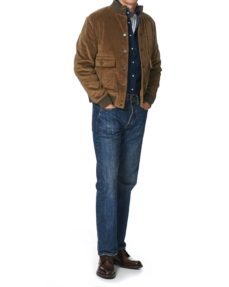 Heren | Overhemden | Gitman Vintage | Button Down Denim Shirt Dark Indigo