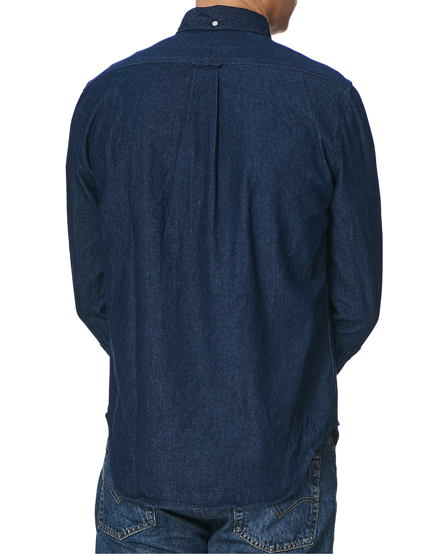 Heren | Overhemden | Gitman Vintage | Button Down Denim Shirt Dark Indigo