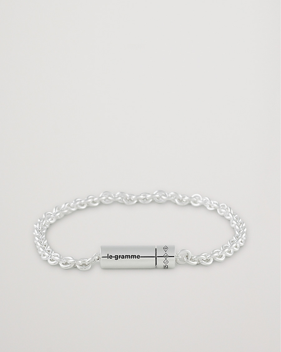 Heren | LE GRAMME | LE GRAMME | Chain Cable Bracelet Sterling Silver 11g