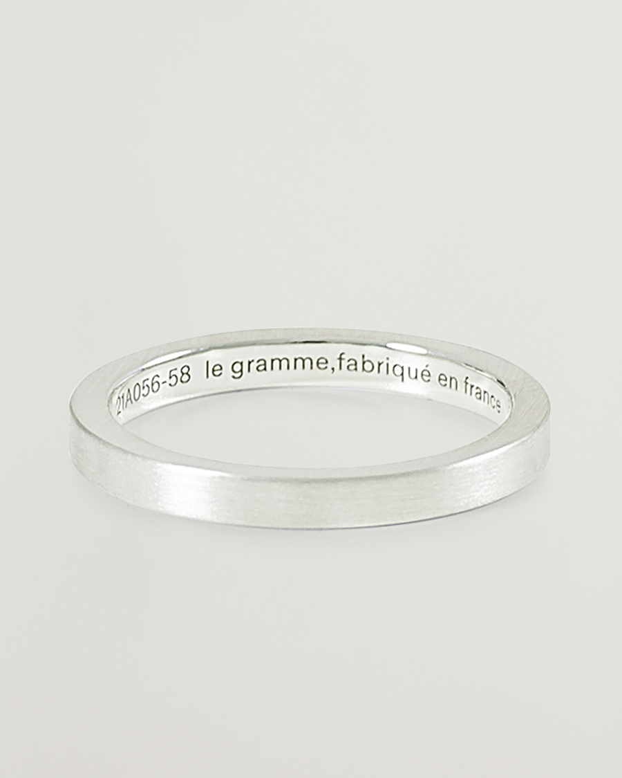 Heren | Sieraden | LE GRAMME | Ribbon Brushed Ring Sterling Silver 3g