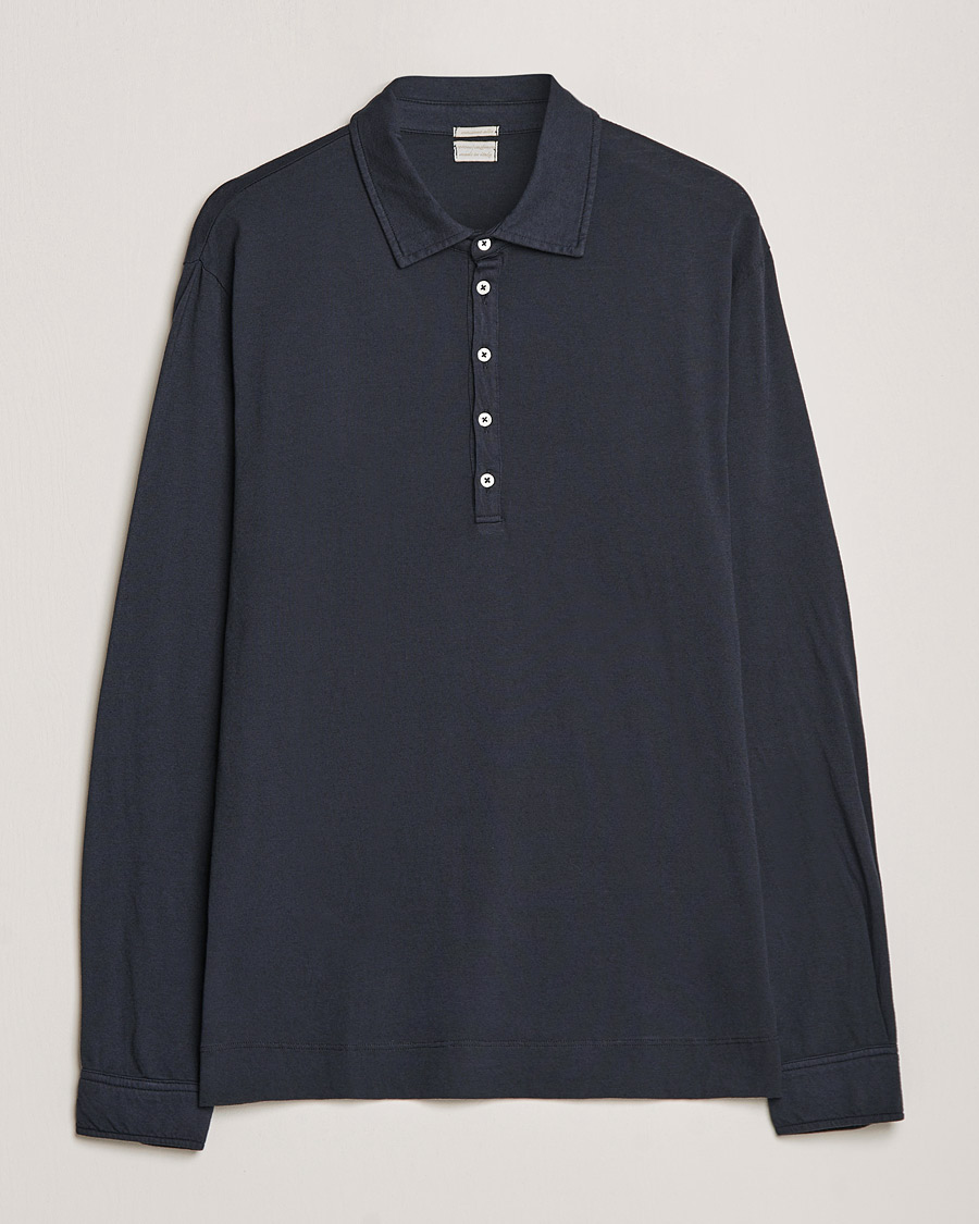 Heren | Truien | Massimo Alba | Ischia Cotton/Cashmere Polo Navy